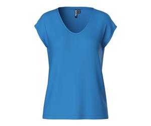 PIECES Damen Pcbillo Tee Solid Noos Bc, Azure Blue ,XS