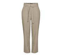 Pieces Damen Pcbosella Hw Paperbag Straight Pant Noos, White Pepper, L
