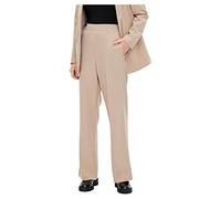 PIECES Damen Pcbossy Hw Wide Pants Noos Hose, Silver Mink, S EU