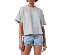 Pieces Damen Pcchilli Summer 2/4 Loose Sweat Noos, Light Grey Melange, XXL