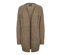 PIECES Damen Pcellen Ls Long Knit Cardigan Noos Bc Srickjacke,Fossils