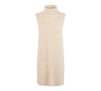 PIECES Damen Pcellen Rollneck Long Knit Vest Noos Bc, White Pepper, M