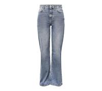 PIECES Damen Pcholly Hw Wide Mb Noos Bc Jeans, Medium Blue Denim, 27 EU