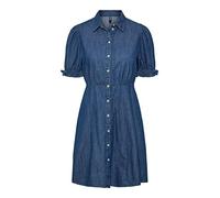 Pieces Damen Pchope Shirt Dress Bc Kleid, Medium Blue Denim, XS EU