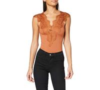 PIECES Damen Pcilu Sl Top Noos T Shirt, Mocha Bisque, XS EU