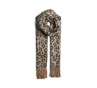 PIECES Damen Pcjira Scarf Noos Schal, Natural/Aop:leo, Einheitsgröße