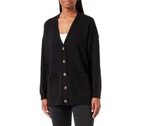 PIECES Damen Pcjuliana Ls Loose Knit Cardigan Noos Cp, Schwarz,S