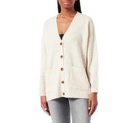 PIECES Damen Pcjuliana Ls Loose Knit Cardigan Noos Cp, Whitecap Gray,XS