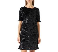 PIECES Damen Pckam Dress Kleid, Schwarz, M EU