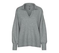 PIECES Damen Pcmalou Ls Polo Knit Noos Bc