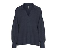 PIECES Damen Pcmalou Ls Polo Knit Noos Bc