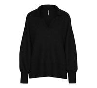 PIECES Damen Pcmalou Ls Polo Knit Noos Bc