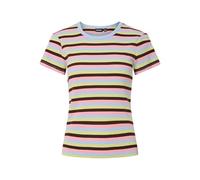 PIECES Slim Fit T-Shirt aus Baumwoll-Mix Modell 'MAY' in Hellblau, Größe M