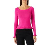 Pieces Damen Pcnia Off Shoulder Knit Bc Strickpullover, Rose Violet, L EU