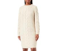 PIECES Damen Pcnina Ls O-Neck Knit Dress Noos Bc, Birch, M