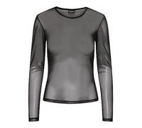PIECES Damen Pcninni Ls Mesh Top Noos Bc Qx Langarmshirt