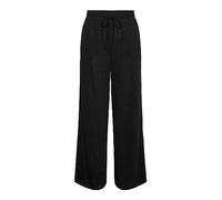 PIECES Damen Pcnollie Hw Pants Noos Hose, Schwarz, S EU - Karotte, Standardlänge, Hohe Taille, Seitentaschen, Regulär, Herbst/Winter, Unifarben, 53% Polyester, 47% Viskose, Maschinenwäsche, 5 Taschen
