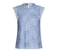 PIECES Damen Pcolline Sl Lace Noos Bc Spitzentop, Kentucky Blue, M EU