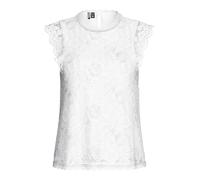 Pieces Damen Spitzentop PColline SL Lace Top Noos – Cloud Dancer – Größe S