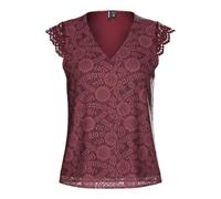 PIECES Damen Pcolline Sl Lace V-Neck Top WVN Noos Pcolline Sl Lace V-Neck Top WVN Noos (1er Pack)