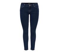 PIECES Damen Pcpeggy Lw Skinny Ank Db Jeans Noos Cp, Dark Blue Denim, M / 30L