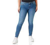 PIECES Damen Pcpeggy Lw Skinny ANK Mb Jeans Noos Cp, Medium Blue Denim, S / 30L