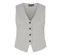 PIECES Damen Pcpepper Vest Bc Anzugweste , Silver Gray ,S