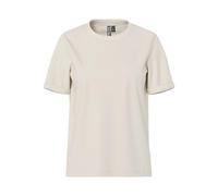 PIECES Damen Pcria Ss Fold Up Tee Stripes Noos Bc, Birch,XL