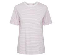 PIECES Damen Pcria Ss Fold Up Tee Stripes Noos Bc, Bright White/Stripes:Pastel Lavender,M