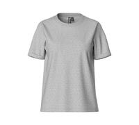 PIECES Damen Pcria Ss Fold Up Tee Stripes Noos Bc, Light Grey Melange,XL