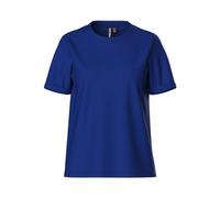 PIECES Damen Pcria Ss Fold Up Tee Stripes Noos Bc, Mazarine Blue,S