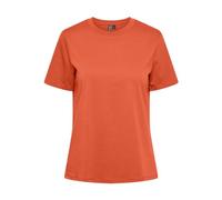 PIECES Damen Pcria Ss Solid Tee Noos Bc T-Shirt 17140802 ,Nasturtium ,S