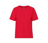 Pieces Damen T-Shirt Pcria SS Solid Tee Noos BC 17140802, 100% Baumwolle, Rundhals, Lollipop L