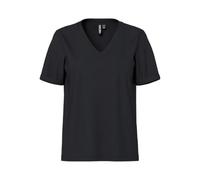 PIECES Damen Pcria Ss V-Neck Solid Tee Noos Bc,SchwarzXS