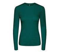 Pieces Damen Pcruka Ls Puff Top Noos Bc, Trekking Green, L