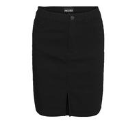 PIECES Damen Pcskin Hw Slim Short Skirt Noos Bc Cp, Schwarz, XL