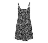 PIECES Damen Pctala Slip Dress Noos Bc, Black/AOP:dot, S