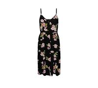 PIECES Damen Pctala Slip Dress Noos Bc Kleid, Black/AOP:Big Flower, XS EU