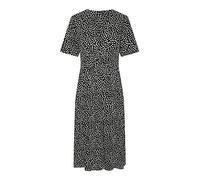 Pieces Midikleid mit Allover-Print Modell 'TALA' in Black, Größe XS