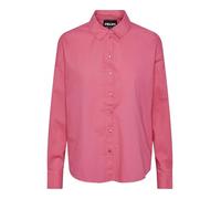 PIECES Damen Pctanne Ls Loose Shirt Noos Bc, Hot Pink, S