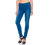 PIECES Damen Skinny Hose JUST JUTE WASHED R.M.W LEGGING/M. BLUE, Gr. 40 (Herstellergröße: L/XL), Blau (Medium Blue Denim)