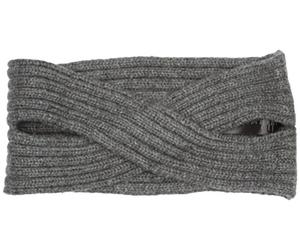 PIECES Damen Stirnband PCVIRTULA Twisted Cashmere Headband, Gr. One Size, Grau (Dark Grey Melange)