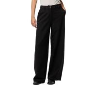 Anzughose PIECES "PCKAMIL HW WIDE PANT NOOS", Damen, Gr. XS (34), Länge 32, schwarz, Web, Obermaterial: 80% Polyester, 17% Viskose, 3% Elasthan, unifarben, modisch, Hosen (79852133-XS) schwarz