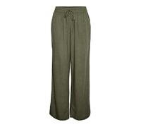 PIECES Female Hose mit weitem Bein PCPIA LEINENMIX
