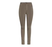 Jeggings PIECES "HIGH SKIN", Damen, Gr. M (38), N-Gr, braun (morel), Web, Obermaterial: 77% Viskose, 20% Nylon, 3% Elasthan, unifarben, modisch, slim fit lang, Hosen (93586658-M) morel