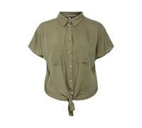 Pieces Bluse "Pia" in Khaki - Größe S | Damen Blusen
