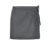 PIECES Female Minirock PCFLORA MW WICKEL Denim