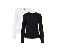 PIECES Female Oberteil mit Langen Ärmeln PCAMELIA 2-Pack