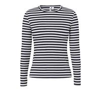 Pieces Slim Fit Langarmshirt aus Baumwoll-Mix in Marine, Größe XL