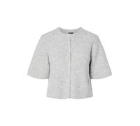 Pieces Cardigan Silly mit Rundhals in Grau S Loose Fit